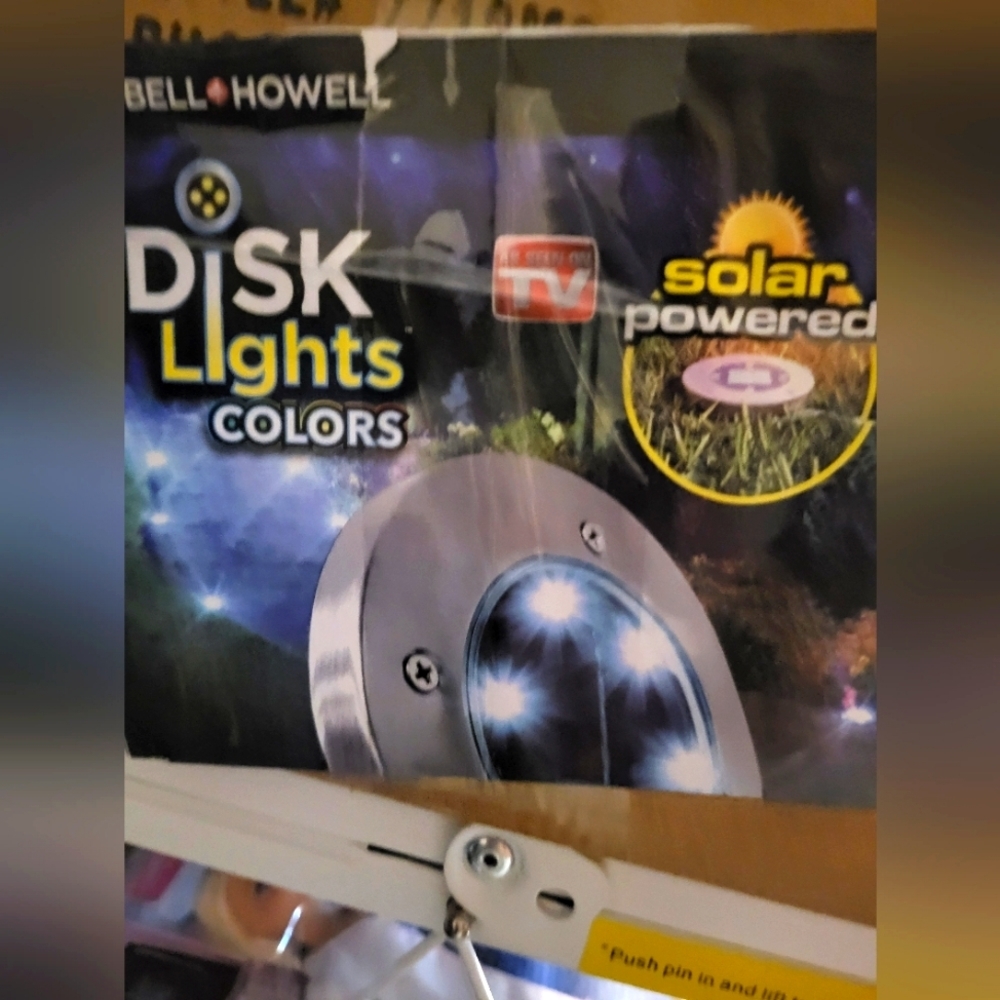 COPY - Handy Outdoor Bell and Howell solar powered disk lights set of 8? As see…